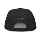 Stylish Flat Bill Cap with 'nottoobad' Embroidery - Trendy Streetwear Hat