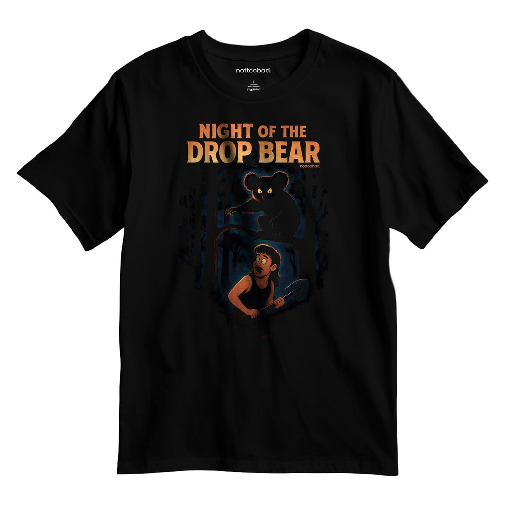 Night of the Drop Bear Tee – nottoobad® Cotton T-Shirt