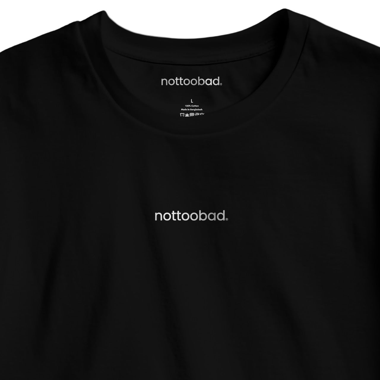 nottoobad® Chest Logo Classic Tee – nottoobad® Cotton T-Shirt