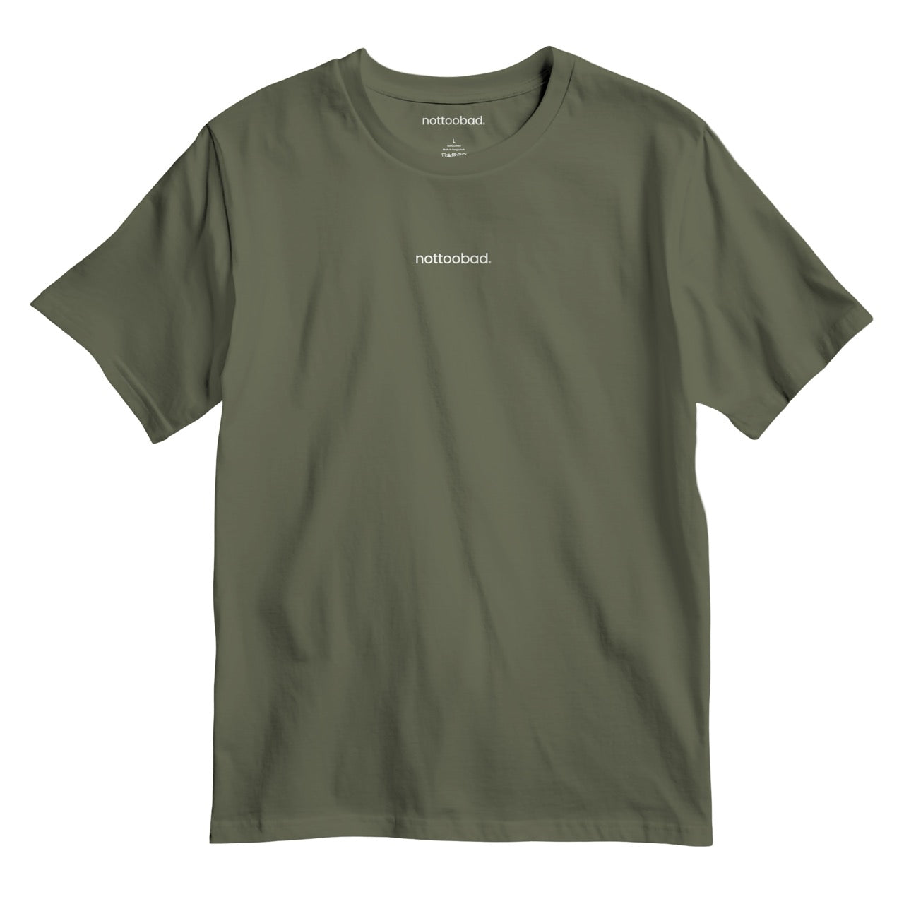 nottoobad® Chest Logo Classic Tee – nottoobad® Cotton T-Shirt