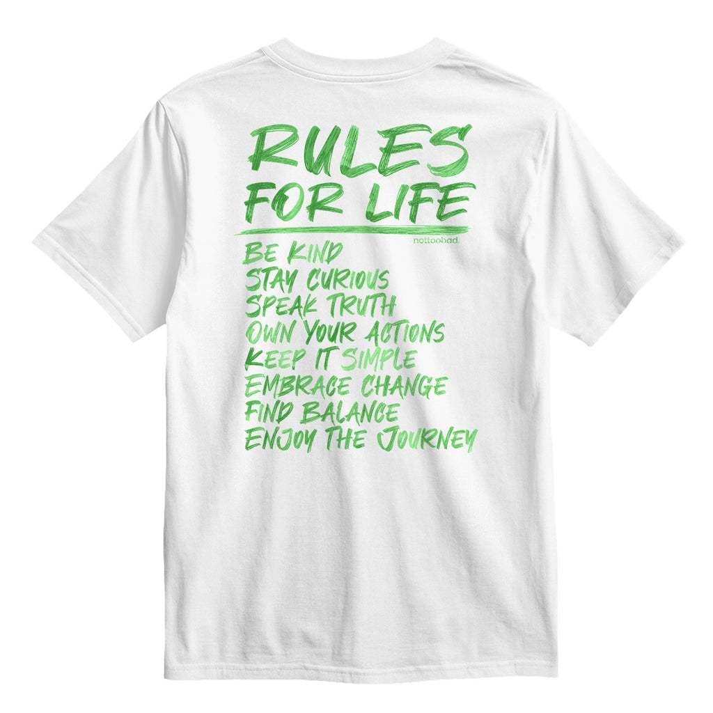 Rules For Life Tee – nottoobad® Cotton T-Shirt