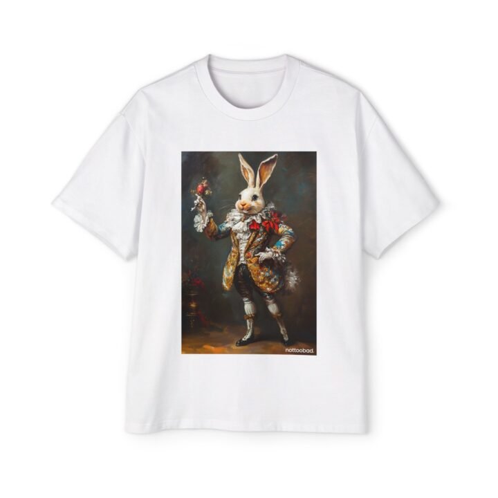 Renaissance Bunny Oversized Tee Men's Heavy Cotton
