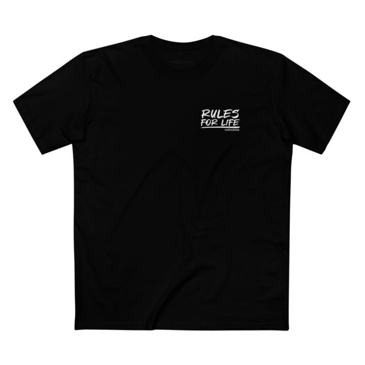 Follow your Rules for Life. – nottoobad Heavy Weight Cotton T-Shirt - Image 3