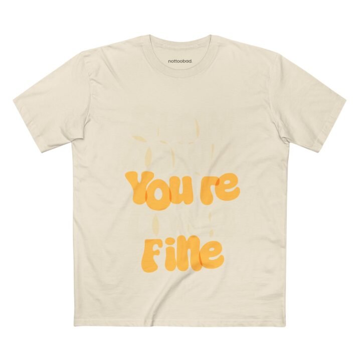 Take a Breath. Slow down. You’re doin’ fine. – nottoobad Heavy Weight Cotton T-Shirt - Image 7