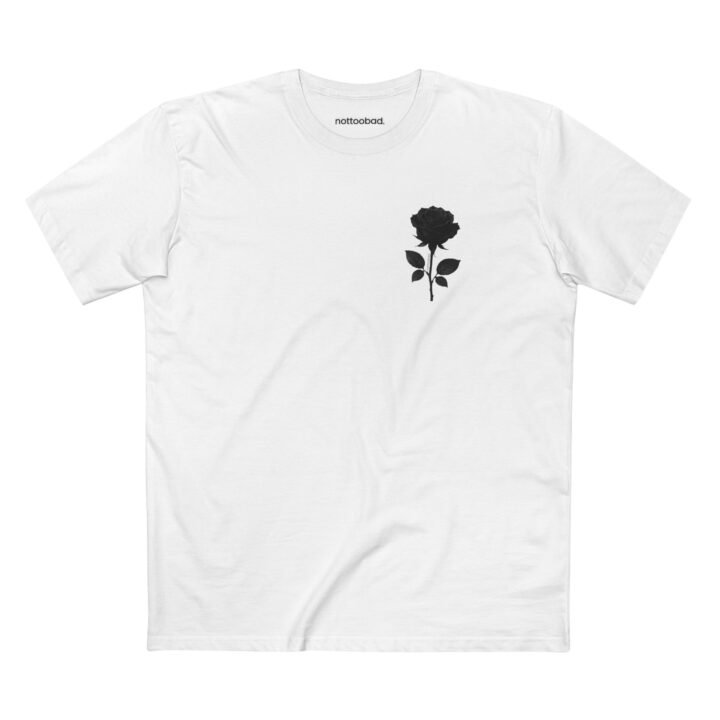 Dark Rose Mood – nottoobad Heavy Weight Cotton T-Shirt - Image 3