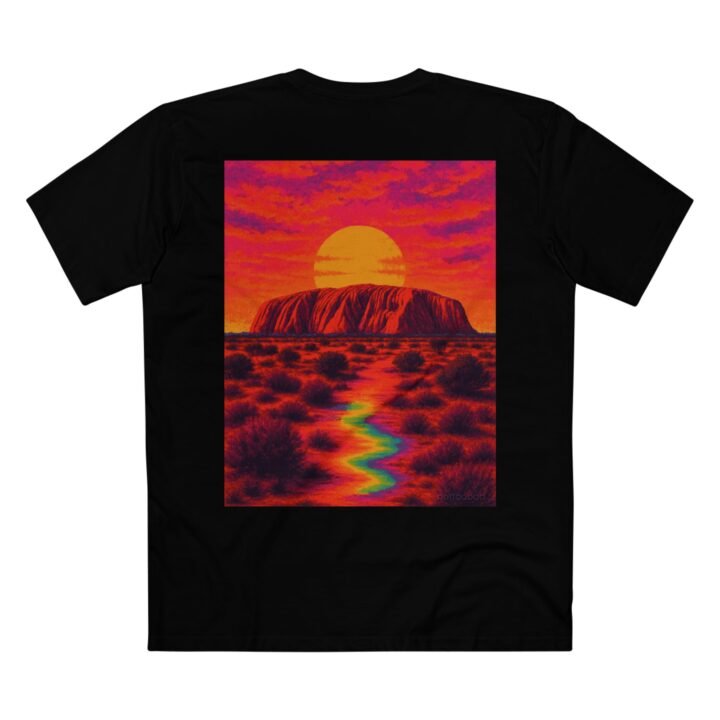 Uluru Vivid Sunset – nottoobad Heavy Weight Cotton T-Shirt - Image 2