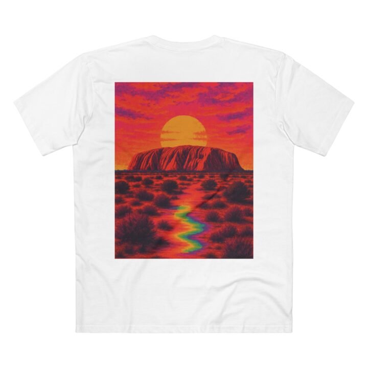 Uluru Vivid Sunset – nottoobad Heavy Weight Cotton T-Shirt - Image 4