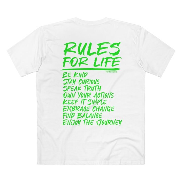 Follow your Rules for Life. – nottoobad Heavy Weight Cotton T-Shirt - Image 2