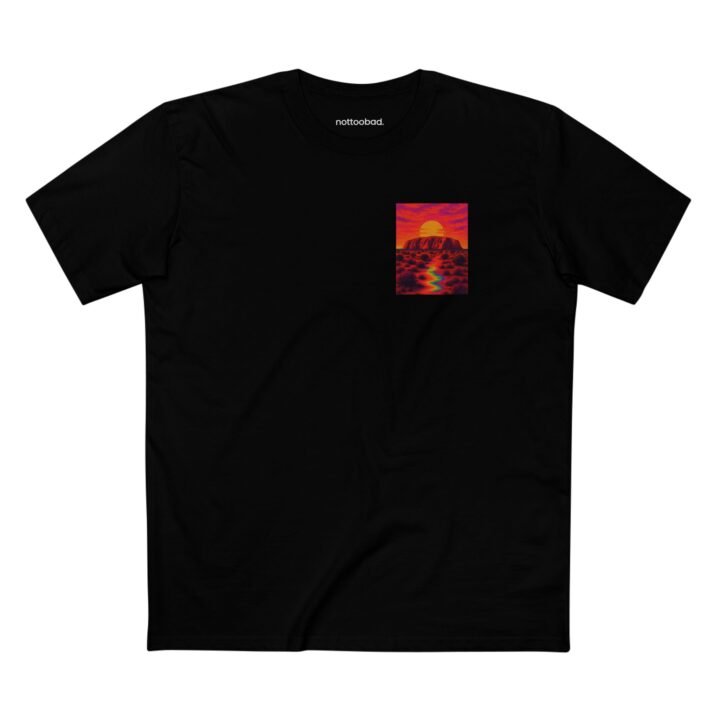 Uluru Vivid Sunset – nottoobad Heavy Weight Cotton T-Shirt