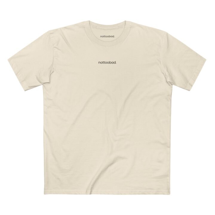 noottoobad Chest Logo Classic Tee – nottoobad Heavy Weight Cotton T-Shirt - Image 5