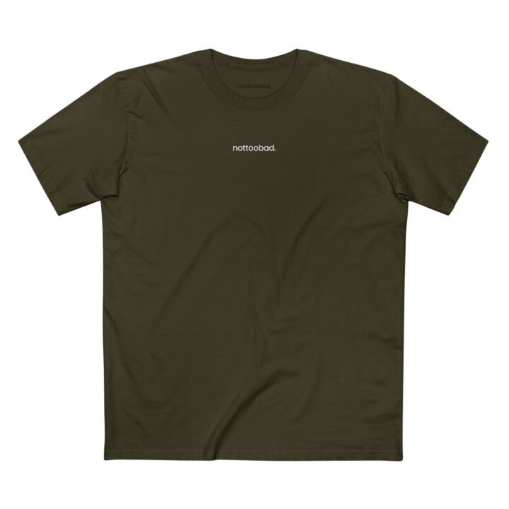 noottoobad Chest Logo Classic Tee – nottoobad Heavy Weight Cotton T-Shirt - Image 7