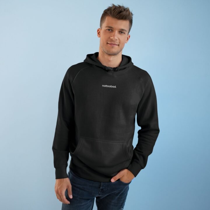 Minimalist Unisex Hoodie - 'nottoobad' - Streetwear Essentials for Everyday Style - Image 3