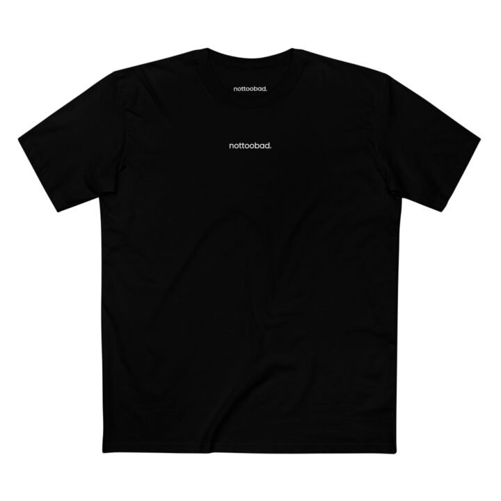 noottoobad Chest Logo Classic Tee – nottoobad Heavy Weight Cotton T-Shirt