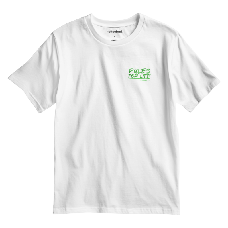rules for life tee – nottoobad midweight cotton t shirt