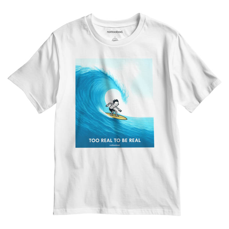 comic surfer – nottoobad heavy weight cotton t shirt