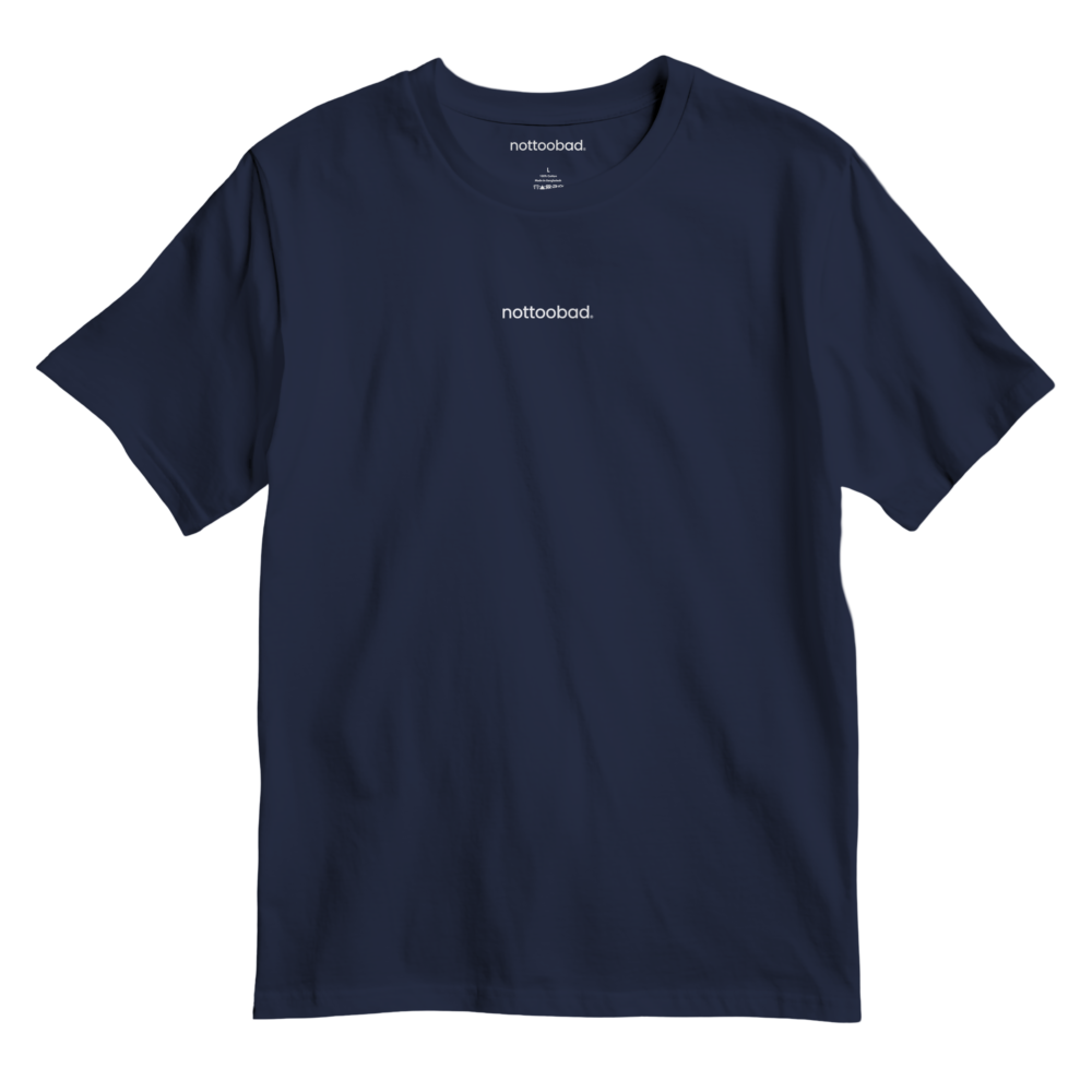 nottoobad® chest logo classic tee – nottoobad heavy weight cotton t shirt