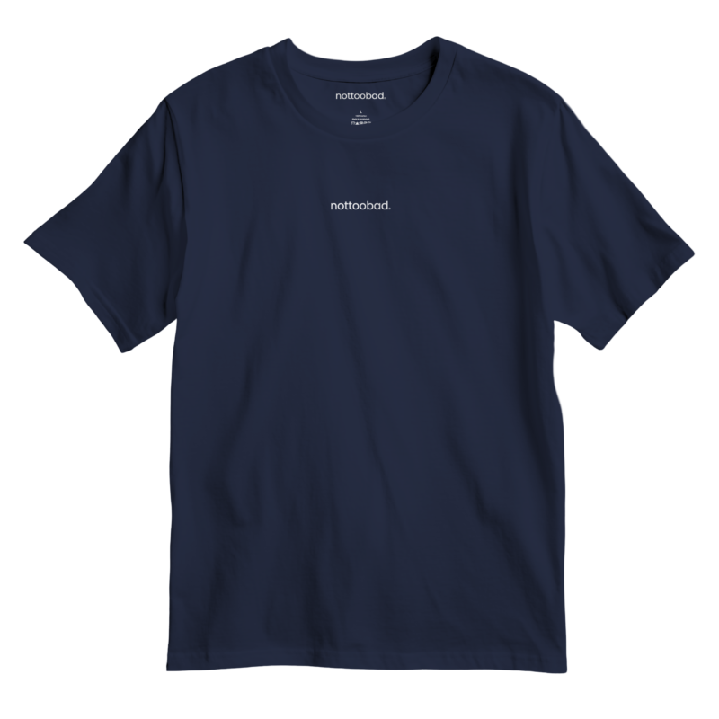 nottoobad® chest logo classic tee – nottoobad heavy weight cotton t shirt
